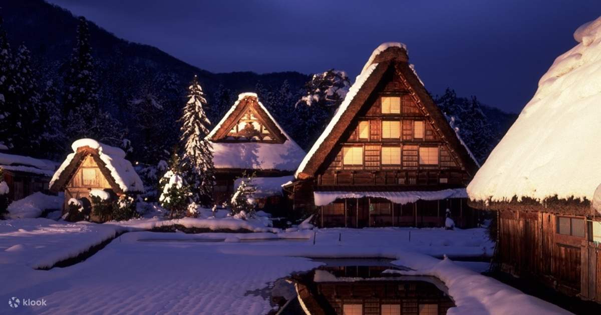 2 Day Shirakawago Lightup 2024 and Takayama Bus Tour with Snow Play from Nagoya Klook